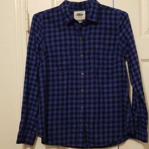 Old Navy plaid long sleeved shirt